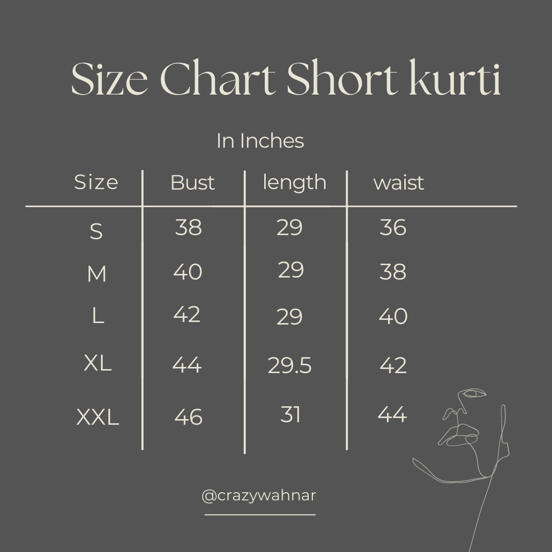 Powder Peach Short Kurti (Slim Fit)