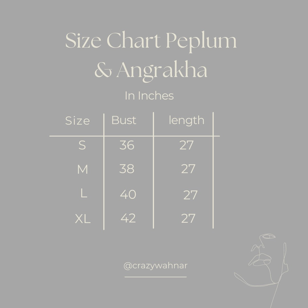 Chocolate Petal Charm Peplum Top Full Sleeves Short Kurti