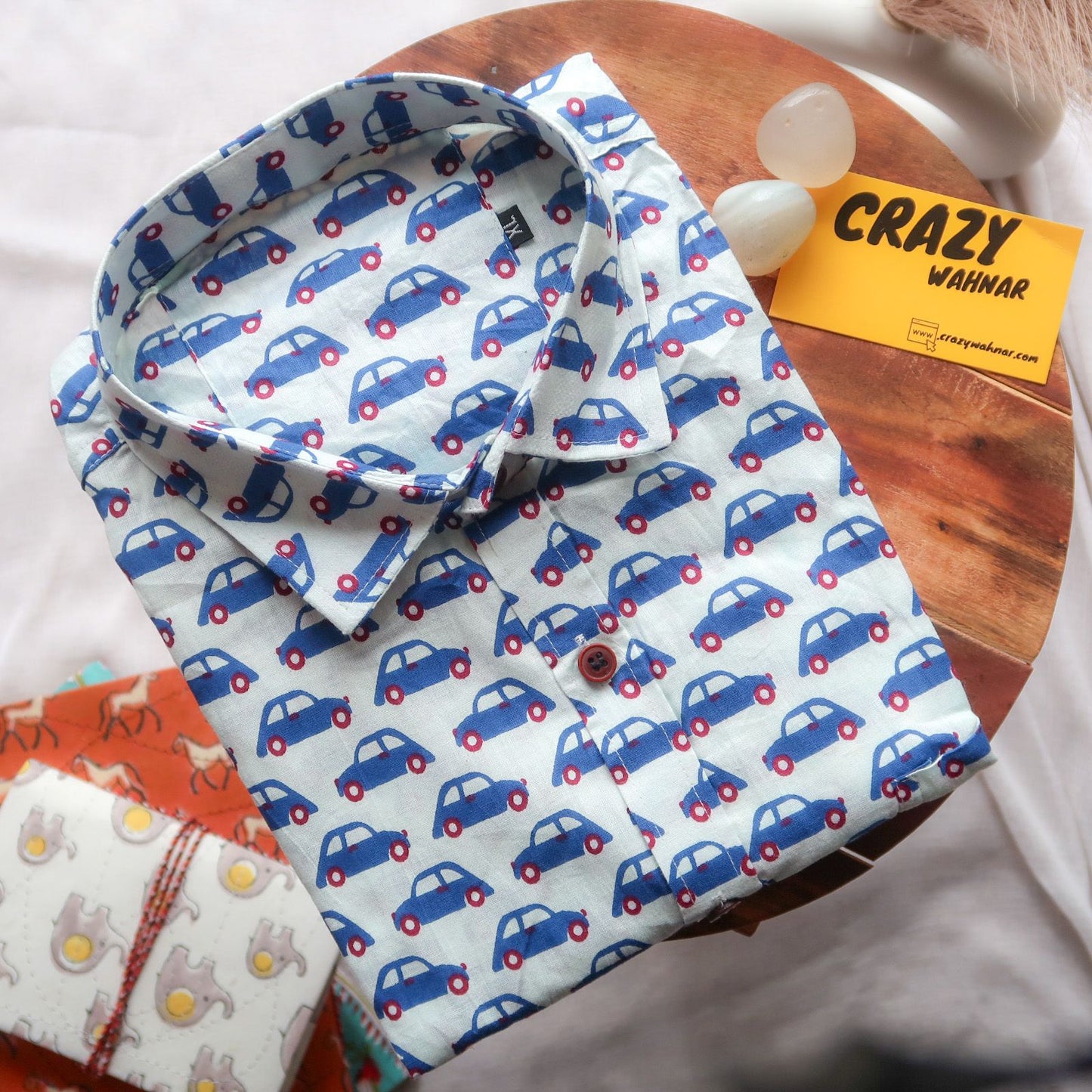 Classic Cars White Short Sleeve Shirt