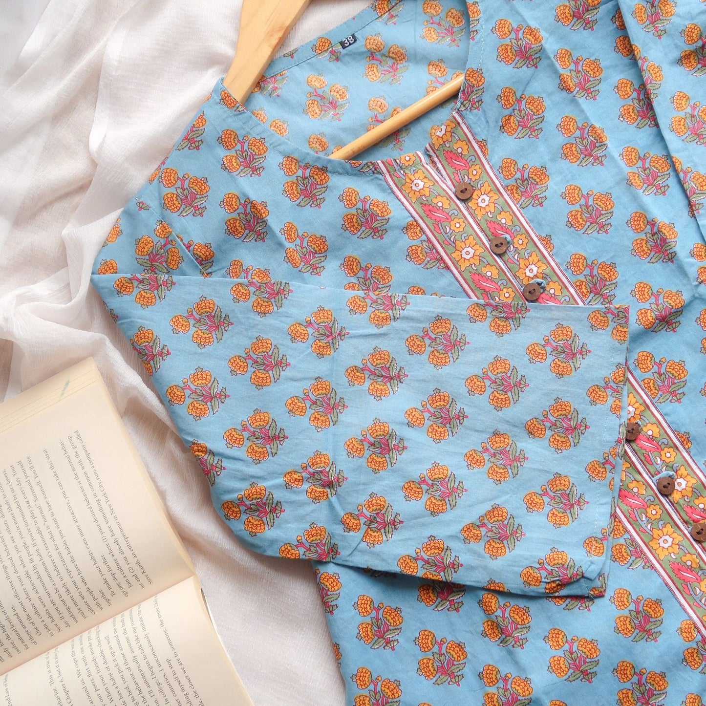 Sunny Seaside Floral Crop Shirt Top - sos