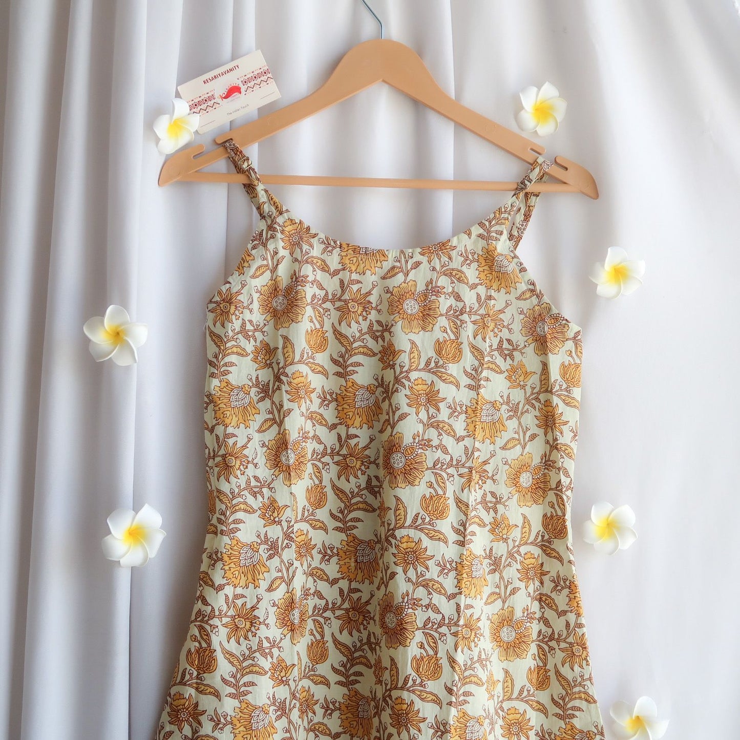 Sunflower Symphony Cotton Dress Cum Kurti
