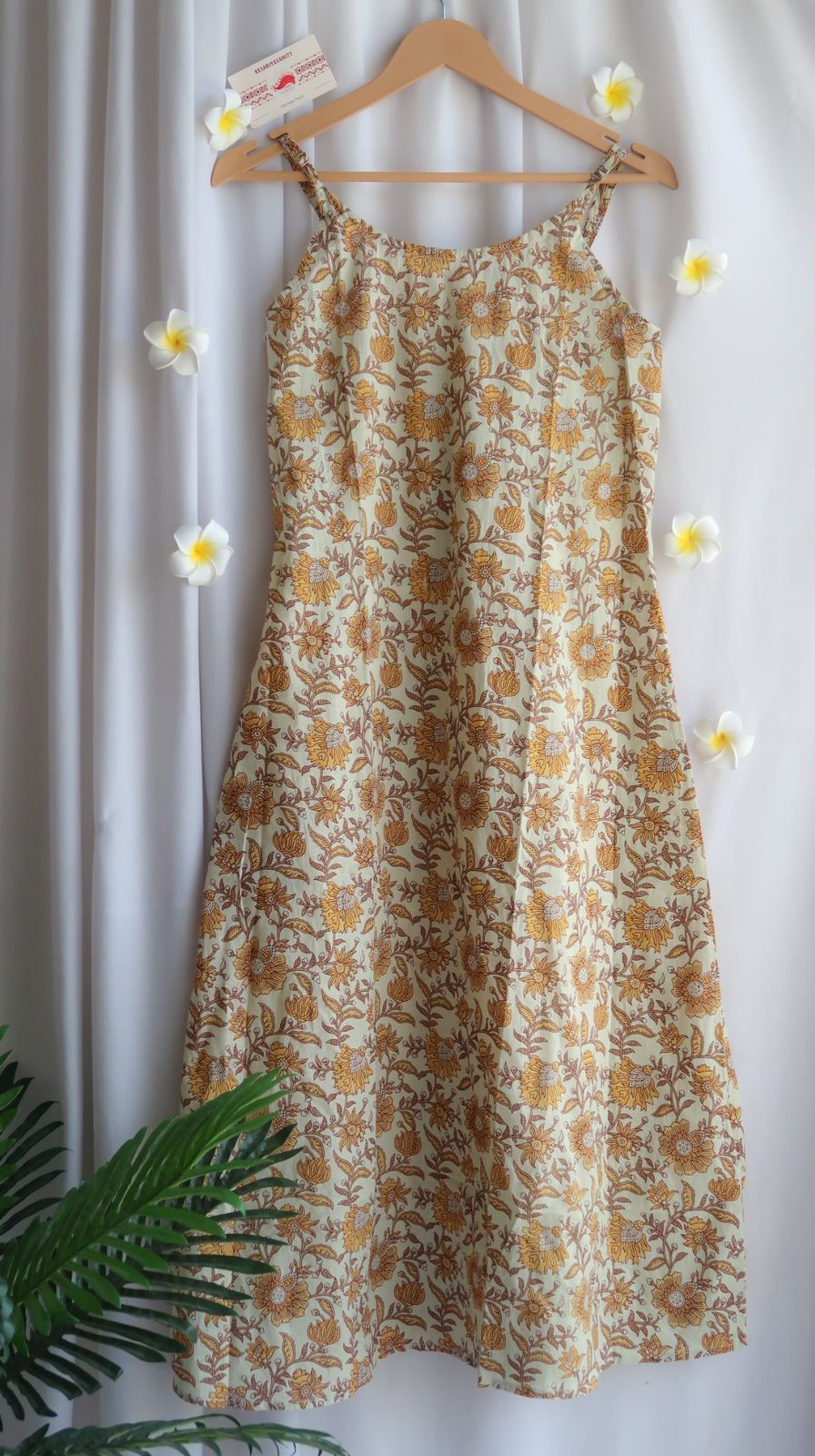 Sunflower Symphony Cotton Dress Cum Kurti