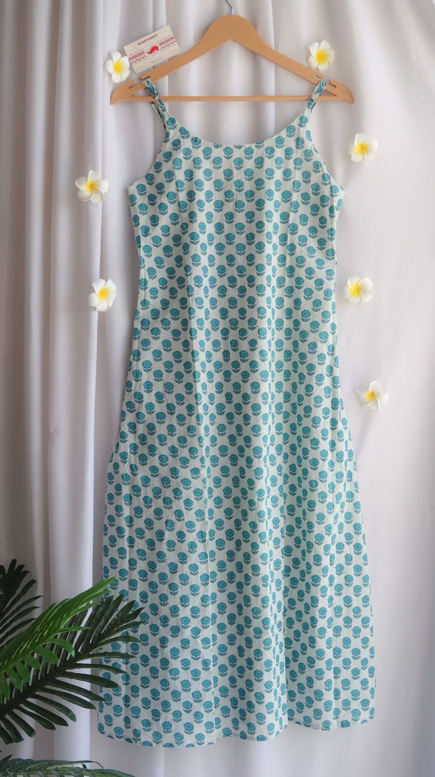 Tranquil Bluebell Cotton Dress Cum Kurti