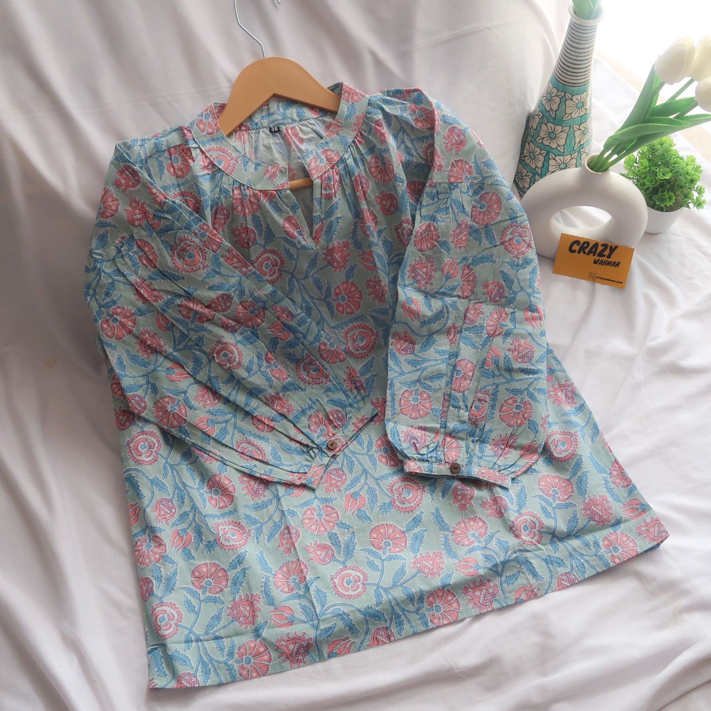 Blue Dreams Top-Kurti