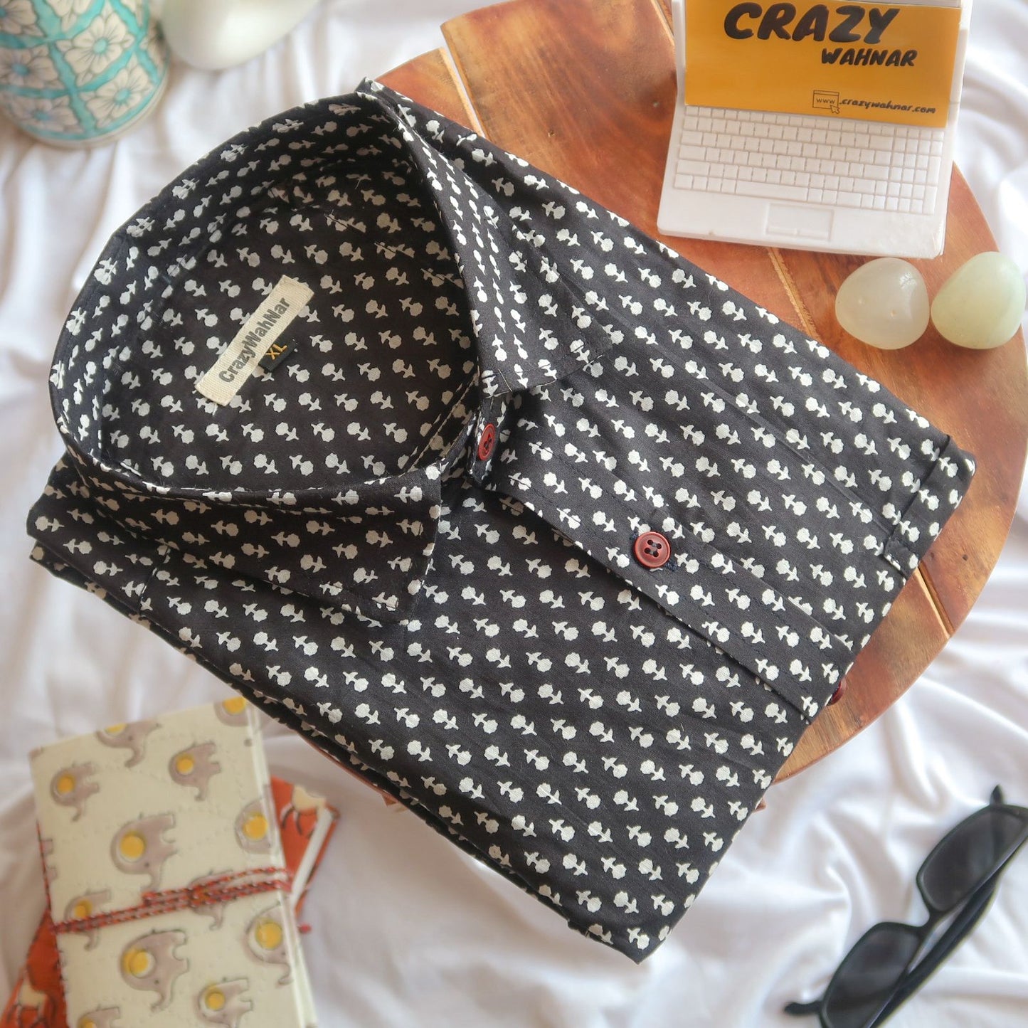 Monochrome Black Full Sleeve Shirt