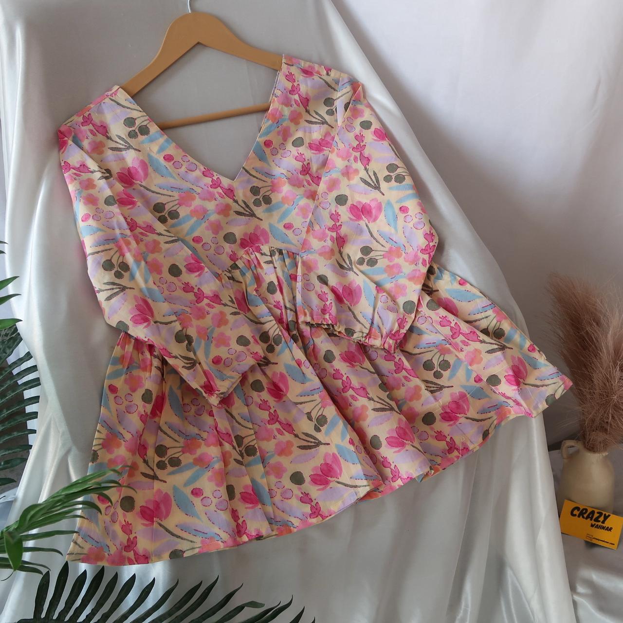 Color Boom Barbie Short Kurti