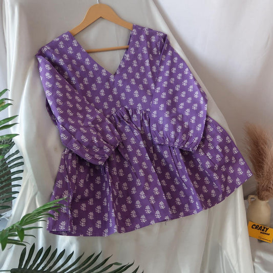 Lilac Mist Barbie Short Kurti