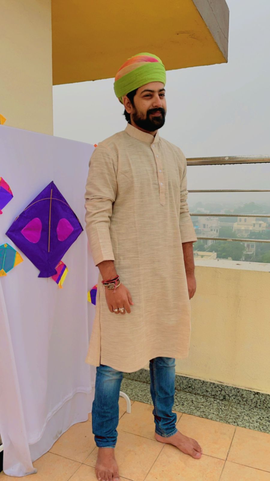 South Cotton Men Long Kurta