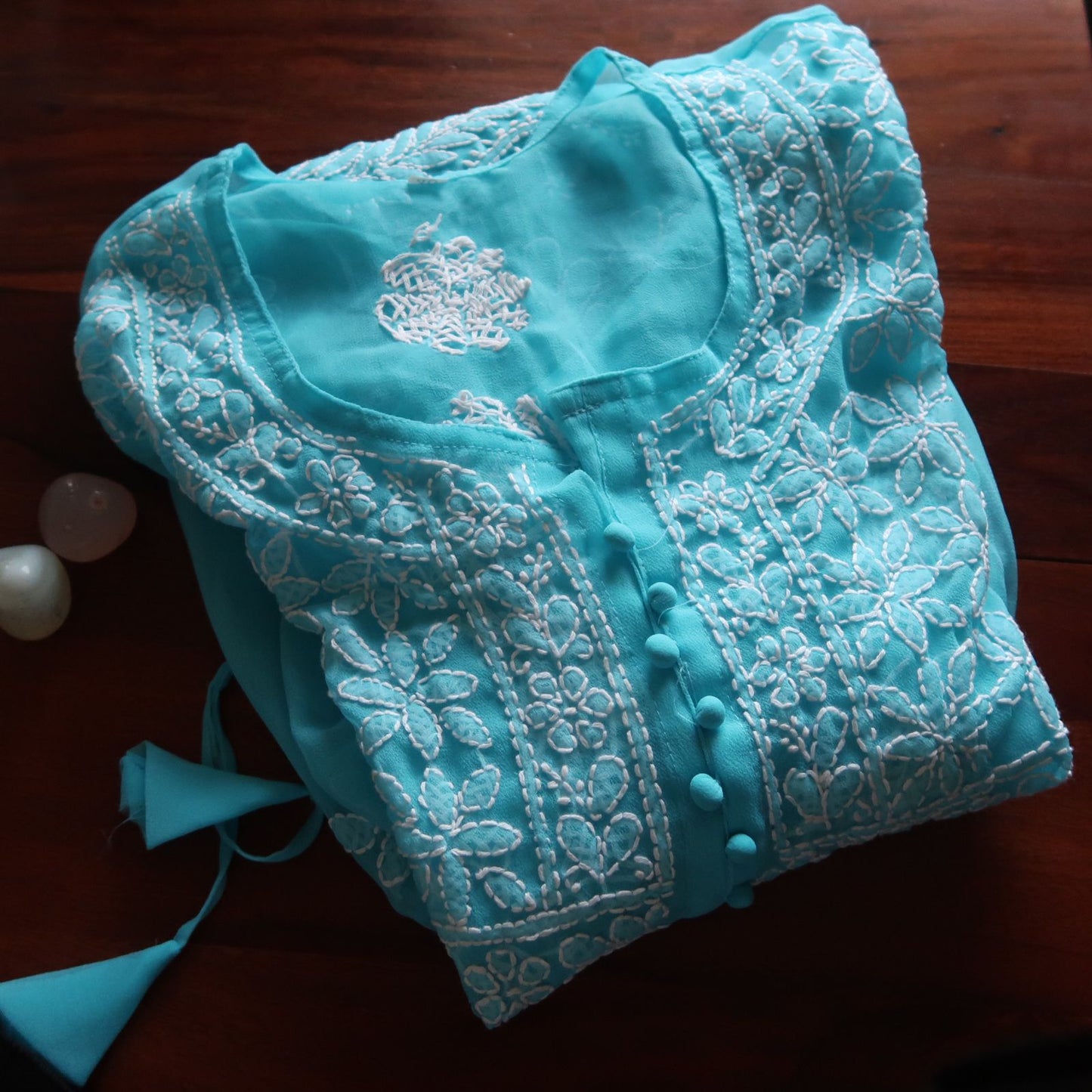 Brunch Ready Chikankari Short Top