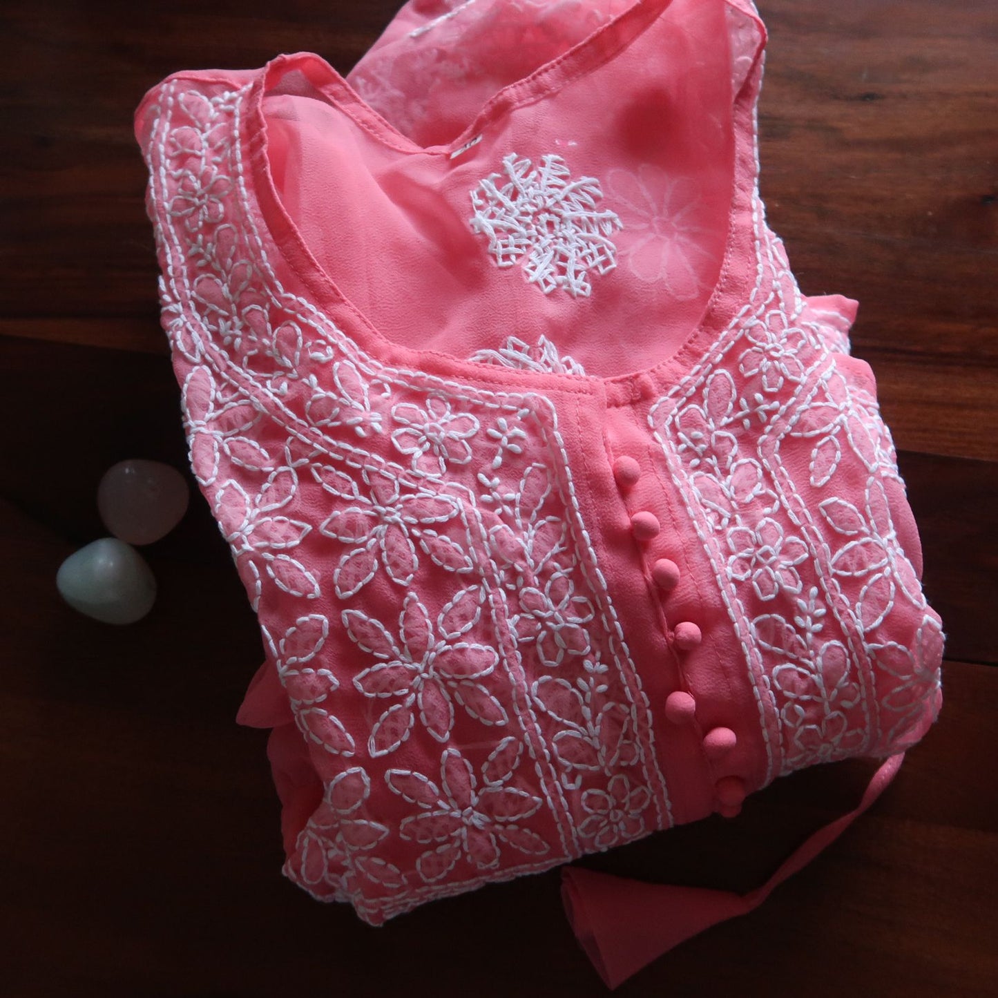 Brunch Ready Chikankari Short Top