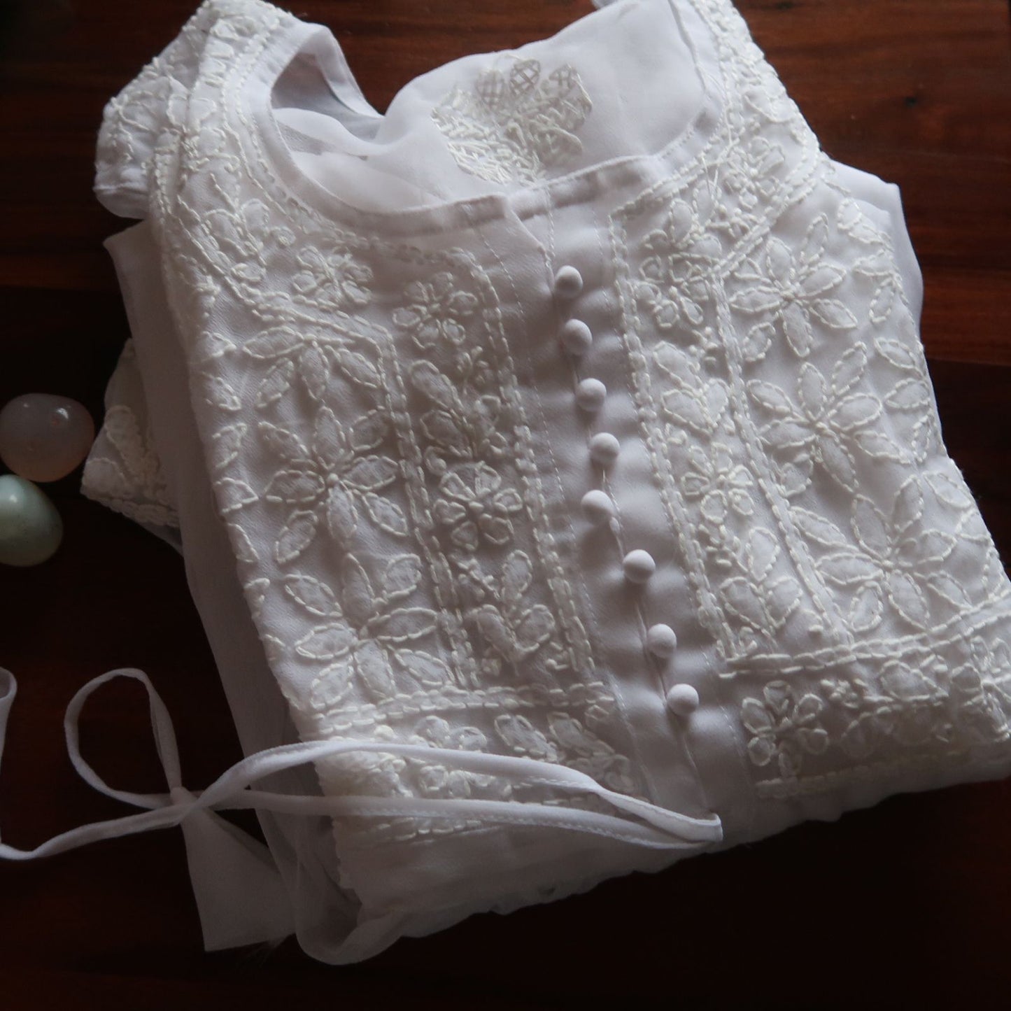 Brunch Ready Chikankari Short Top