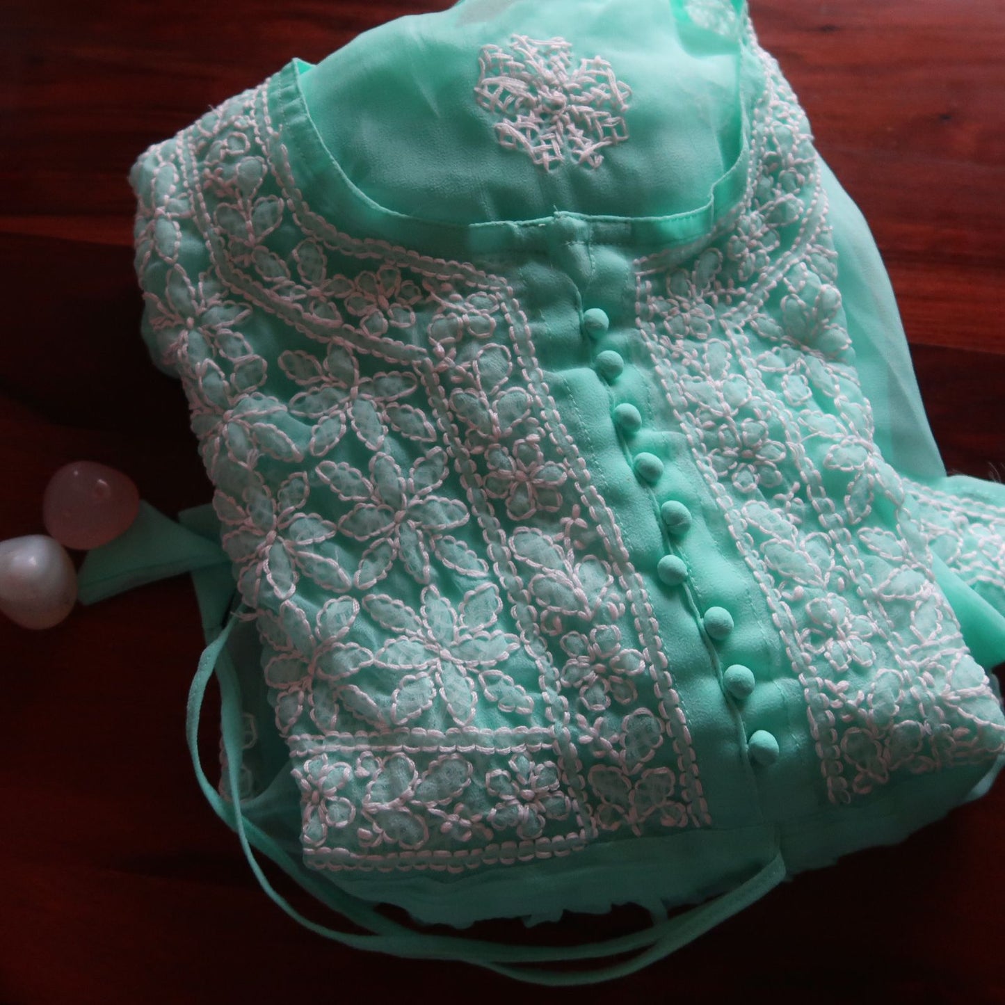 Brunch Ready Chikankari Short Top