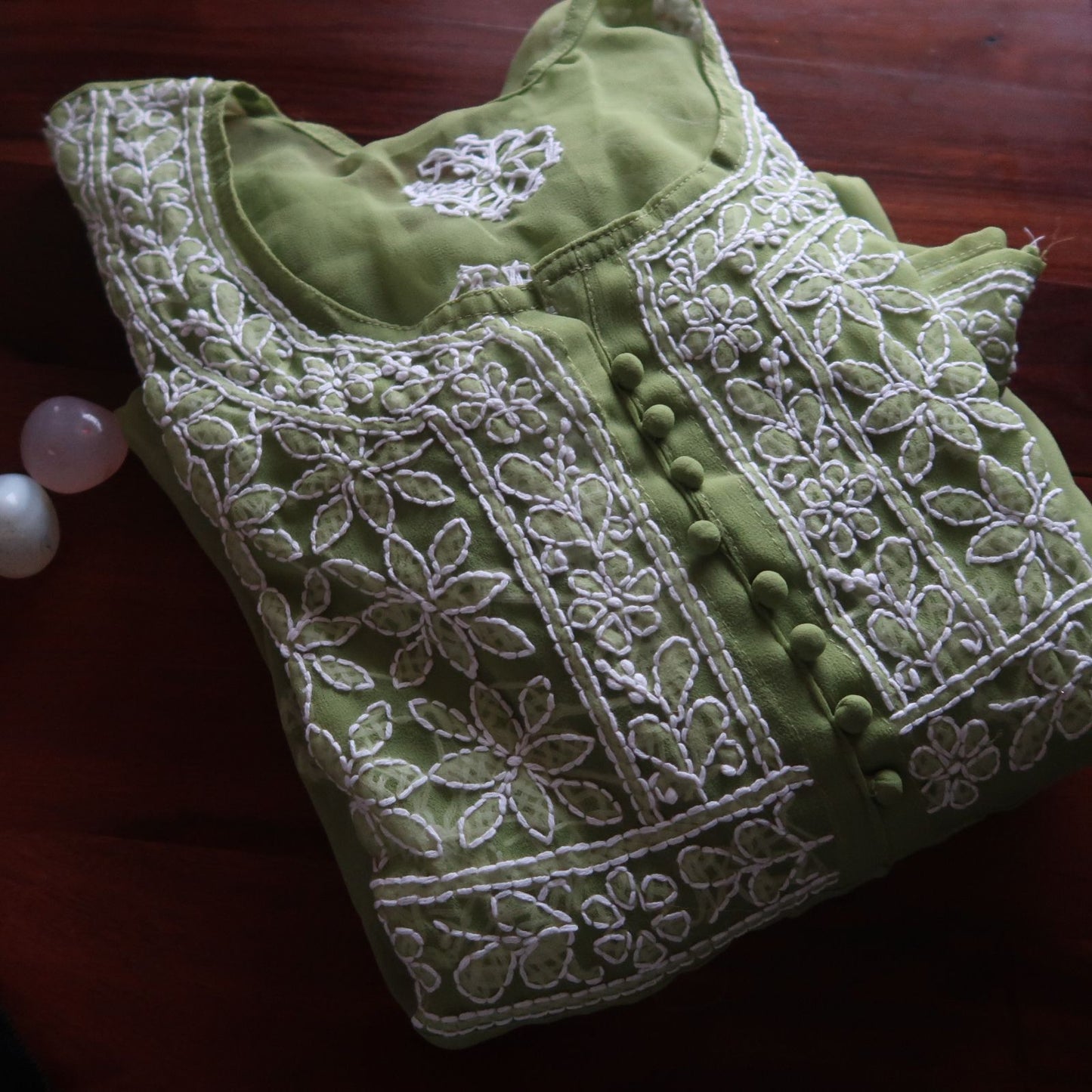 Brunch Ready Chikankari Short Top