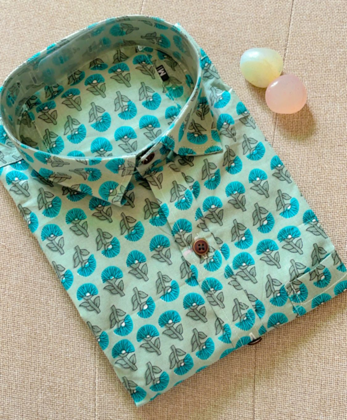 SeaFoam Mint Full Sleeves Shirt