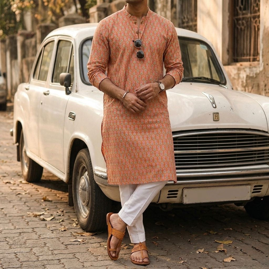 SALE: Tropical Delight Men Long Kurta