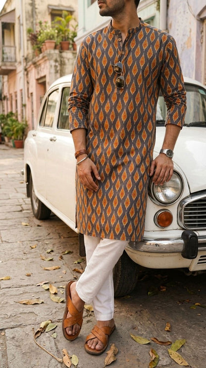 SALE: Sunburst Chic Men Long Kurta