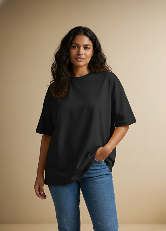 Black Oversize Unisex Tshirt