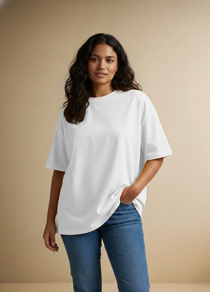 White Oversize Unisex Tshirt