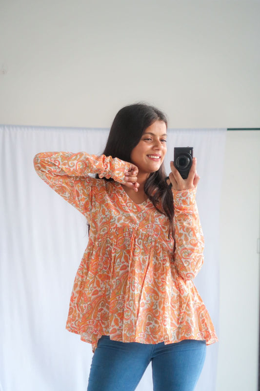 Citrus Kerry Churidar Short Kurti