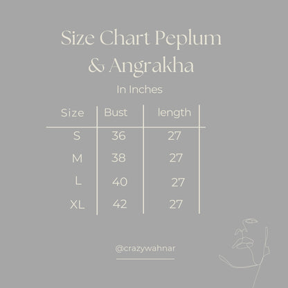 Lucky Turtle Peplum Top Full Sleeves Short Kurti