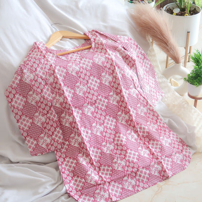Flamingo Fusion Short Kurti