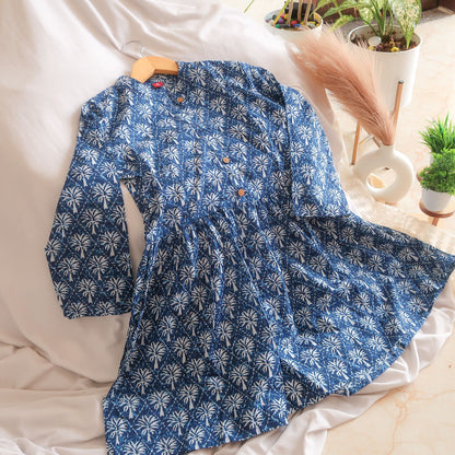 Midnight Whispers Katha Top Short Kurti