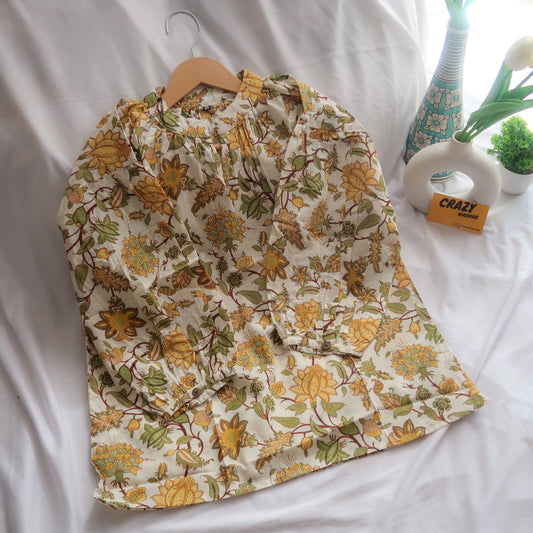 Off-White Serenity Top-Kurti