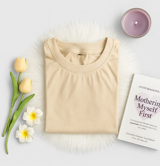 Beige Oversize Unisex Tshirt