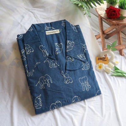 Kool Elephant Peplum Top Short Kurti