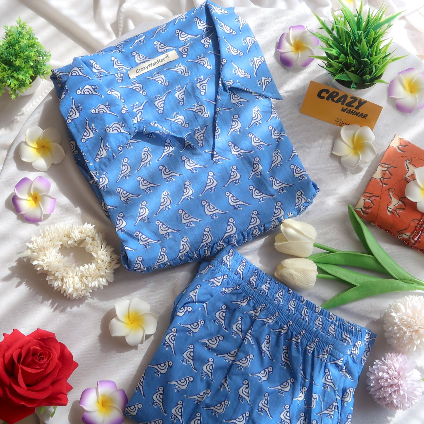 Blue Birdie Co-ord Set