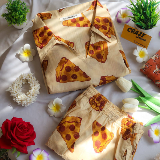 Cheese Burst Pizza Passion Co-ord Set