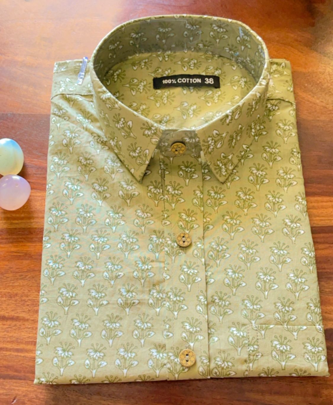 Russian Green Short Sleeve Shirt