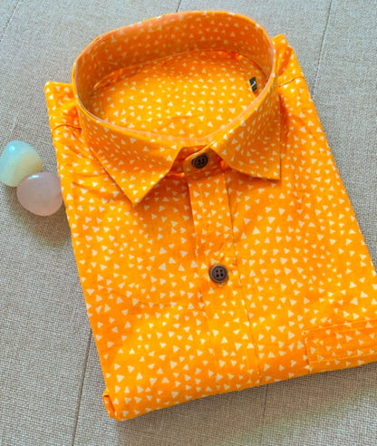 Orange Candy Full Sleeve Shirt