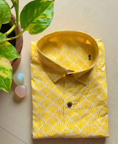 Haldi Ready Ethnic Vibes Full Sleeve Shirt